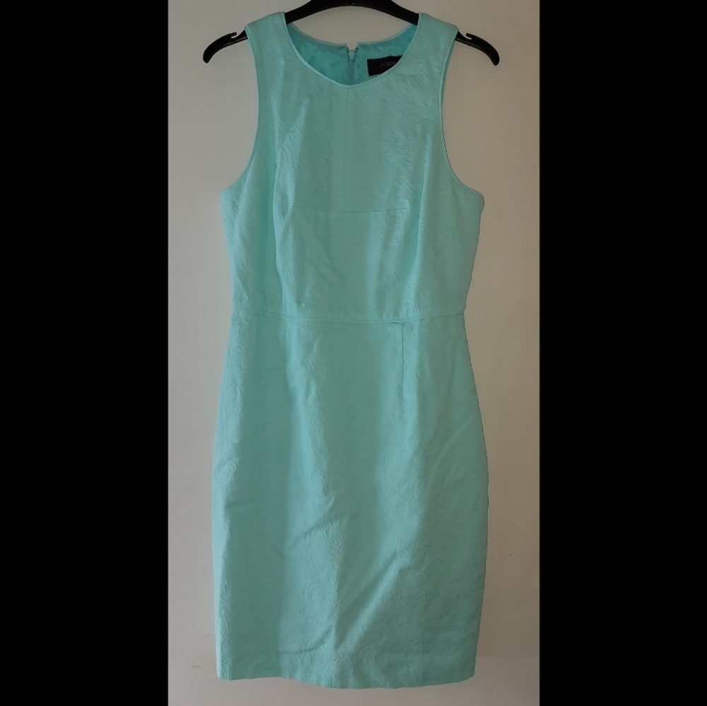 J. Crew Sleeveless Sheath Dress in Light Aqua